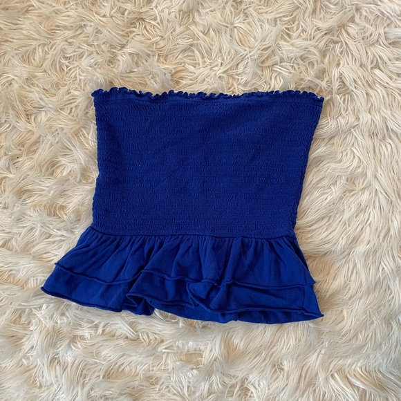 Blue bandeau top - Picture 1 of 3
